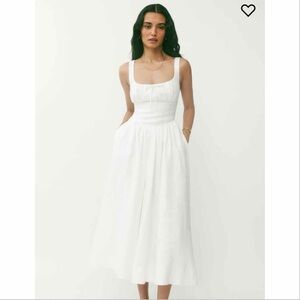 Reformation Balia Linen Midi Dress